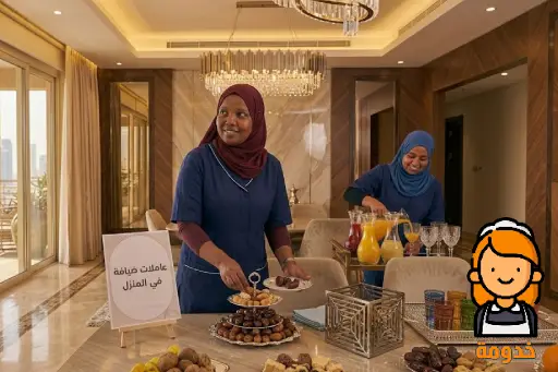 عاملات ضيافة في المنزل, عاملات ضيافة الرياض, عاملة ضيافة بالساعة بالمنزل